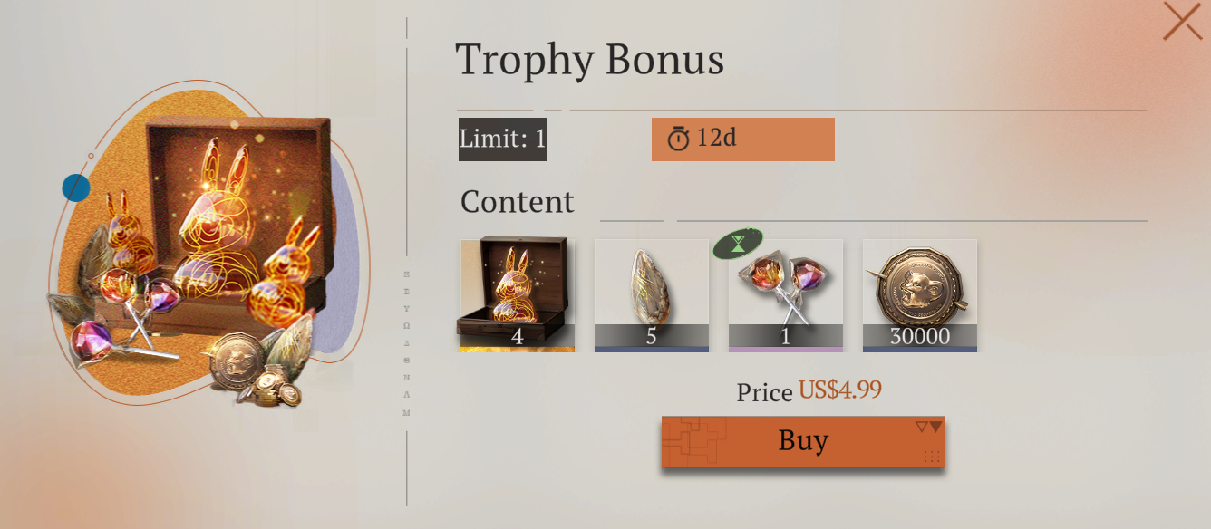 Gói Trophy Bonus [Reverse: 1999]