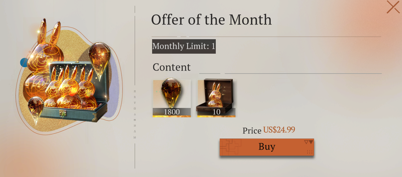 Gói Offer of the Month [Reverse: 1999]