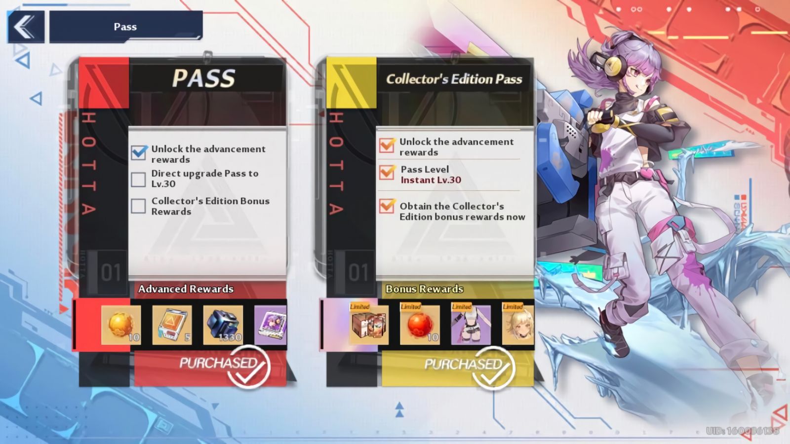 [Tower of Fantasy] Gói nạp Battle Collector's Edition Pass Cao Cấp