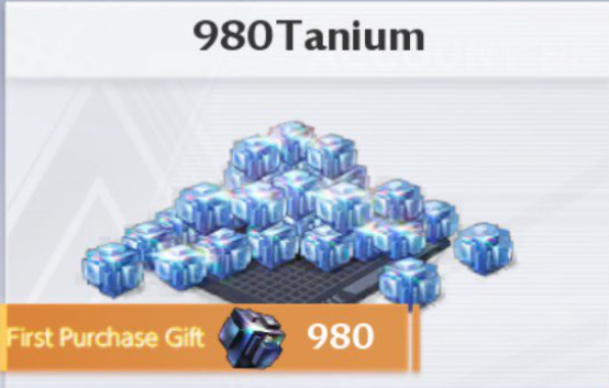 [Tower of Fantasy] Gói nạp 980 Tanium