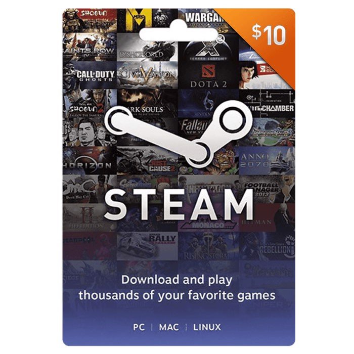 Gói nạp Steam Wallet 10$