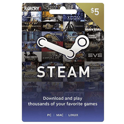 Gói nạp Steam Wallet 5$